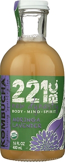 221 BC Kombucha| Moringa Lavender| 16 oz