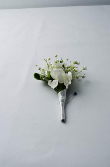 White Carnation Button Hole