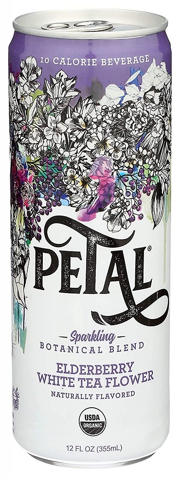 Petal Sparkling Beverage, White Tea Elderberry Flower