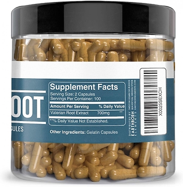 Valerian Root Capsules|200 Capsules|